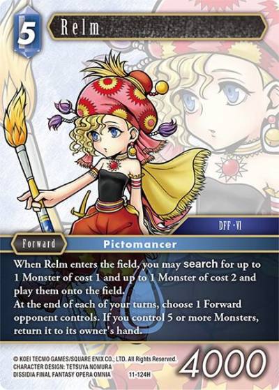 Relm 11-124H Opus XI Final Fantasy card
