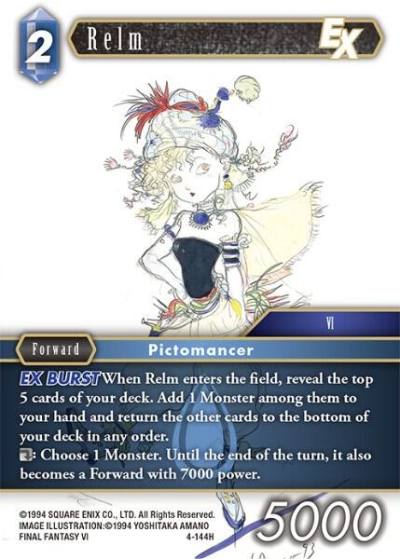 Relm EX 4-144H Opus IV Final Fantasy card