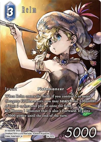 Relm Full Art 24-107L Hidden Legends Final Fantasy card
