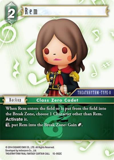 Rem 15-062C Crystal Dominion Final Fantasy card