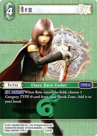 Rem EX 3-072R Opus III Final Fantasy card