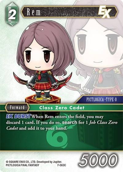 Rem EX 7-063C Opus VII Final Fantasy card