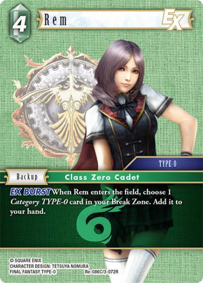 Rem EX Re-086C/3-072R Legacy Collection Final Fantasy card