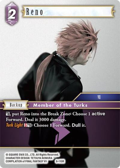 Reno 8-110R Opus VIII Final Fantasy card