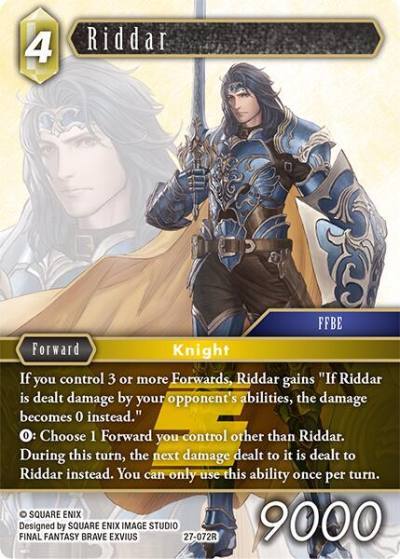 Riddar 27-072R Journey of discovery Final Fantasy card