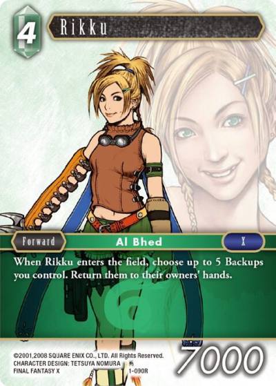 Rikku Rare 1-090R Opus I Final Fantasy card