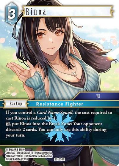 Rinoa 22-036C Hidden Hope Final Fantasy card