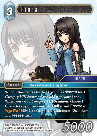 Rinoa 27-034R Journey of discovery Final Fantasy card