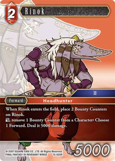 Rinok 15-020R Crystal Dominion Final Fantasy card