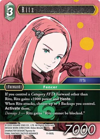 Ritz 11-063L Opus XI Final Fantasy card