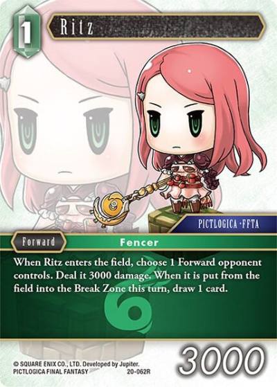 Ritz 20-062R Dawn of Heroes Final Fantasy card