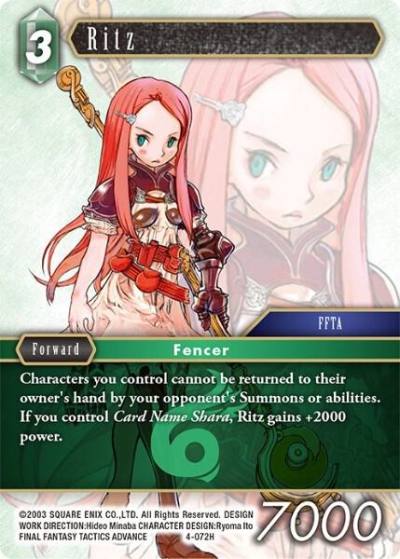 Ritz 4-072H Opus IV Final Fantasy card