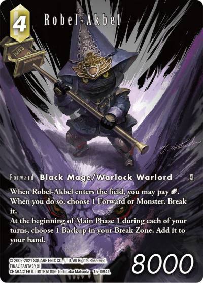Robel Akbel Full Art 15-084L Crystal Dominion Final Fantasy card