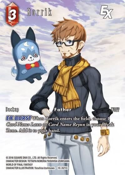 Rorrik EX Full Art 10-021C Opus X Final Fantasy card