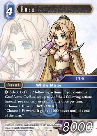 Rosa 17-138S Rebellion's Call Final Fantasy card