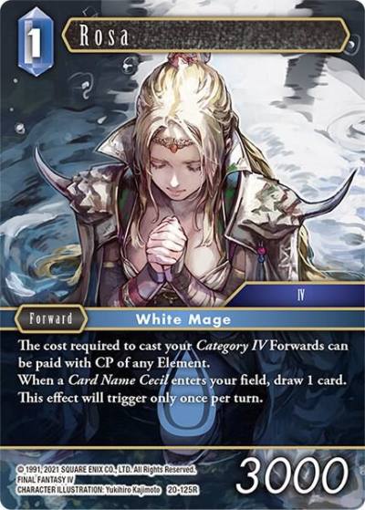 Rosa 20-125R Dawn of Heroes Final Fantasy card
