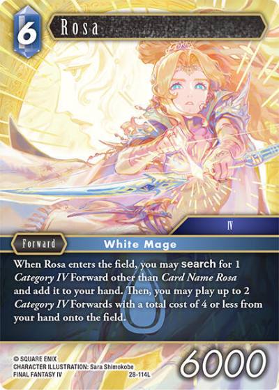 Rosa 28-114L Dreamlike Oceans Final Fantasy card