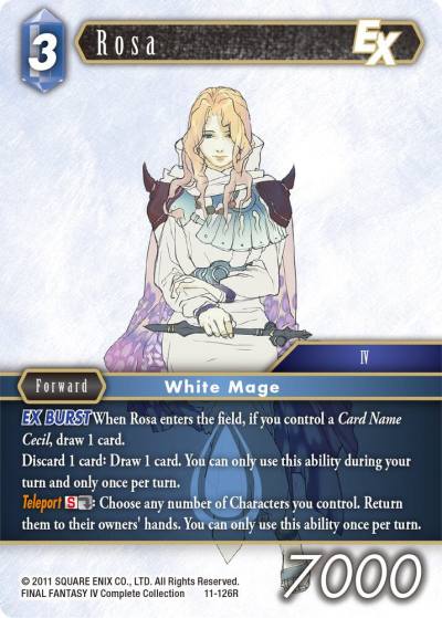 Rosa EX 11-126R Opus XI Final Fantasy card