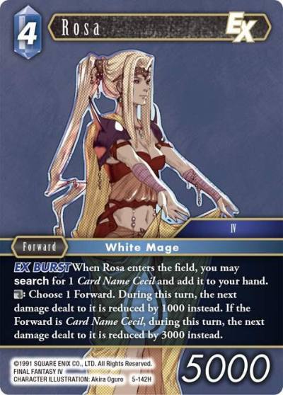 Rosa EX 5-142H Opus V Final Fantasy card