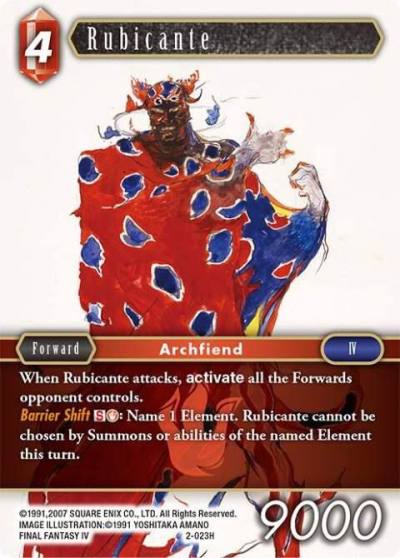 Rubicante 2-023H Opus II Final Fantasy card