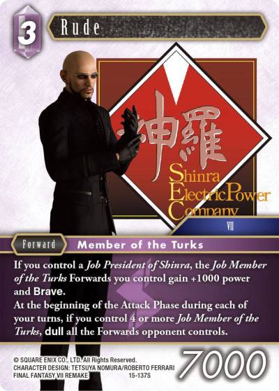 Rude 15-137S Crystal Dominion Final Fantasy card