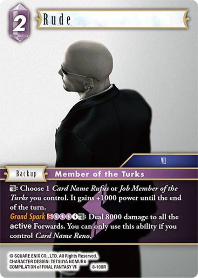 Rude 8-108R Opus VIII Final Fantasy card