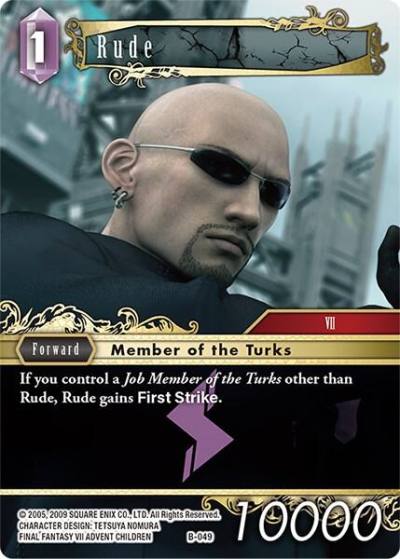Rude B-049 Boss Deck: Final Fantasy VII Final Fantasy card