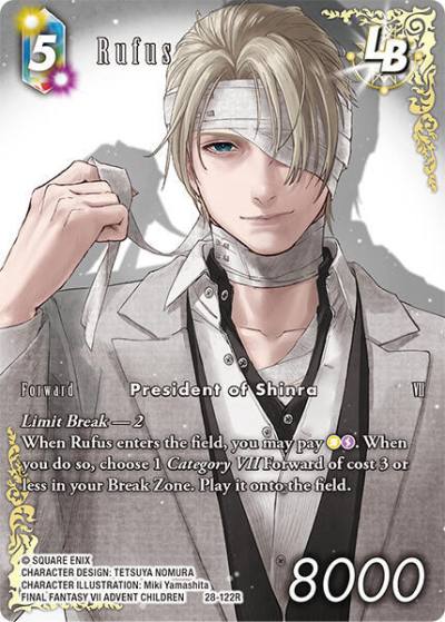 Rufus (Full Art) 28-122R Dreamlike Oceans Final Fantasy card