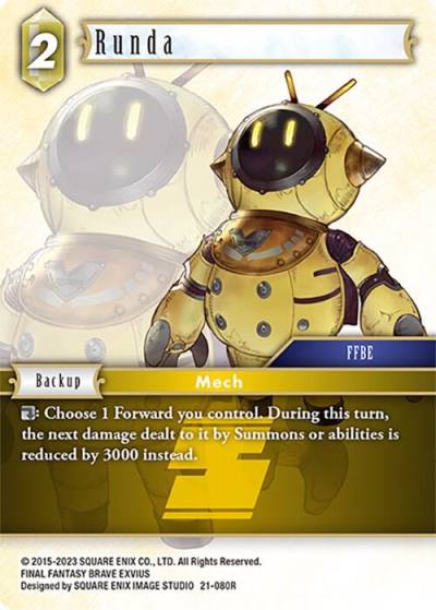 Runda 21-080R Beyond Destiny Final Fantasy card