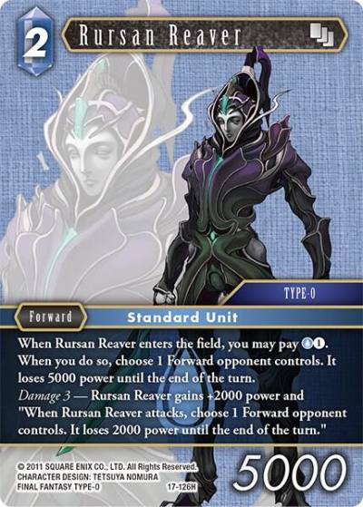 Rursan Reaver 17-126H Rebellion's Call Final Fantasy card