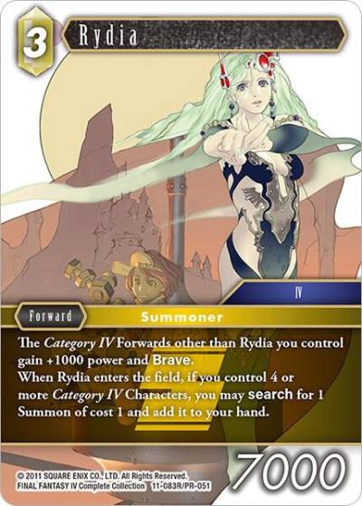 Rydia 11-083R/PR-051 Opus XI Final Fantasy card