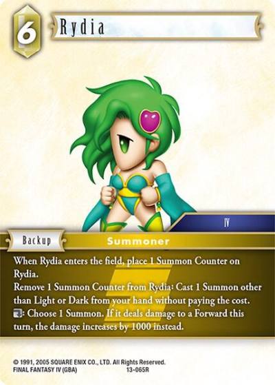 Rydia 13-065R Opus XIII: Crystal Radiance Final Fantasy card