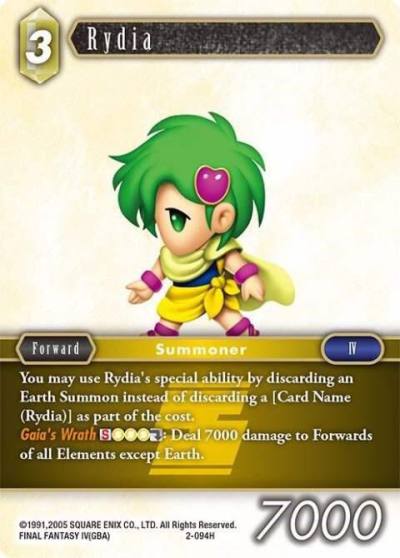 Rydia 2-094H Opus II Final Fantasy card