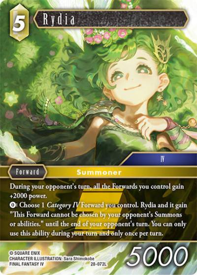 Rydia 28-072L Dreamlike Oceans Final Fantasy card