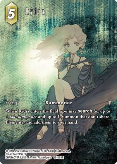 Rydia Full Art 19-068R From Nightmares Final Fantasy card