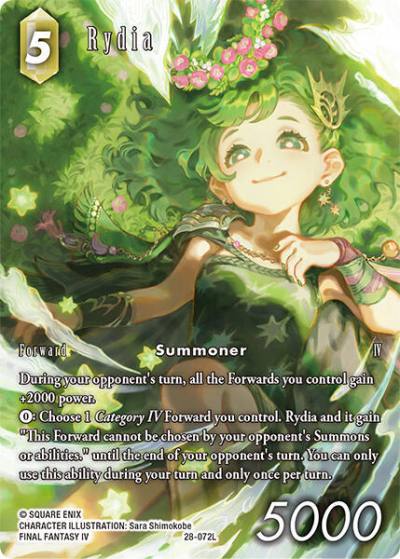 Rydia (Full Art) 28-072L Dreamlike Oceans Final Fantasy card