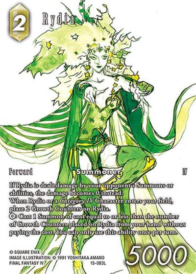 Rydia Full Art Reprint 15-083L Hidden Trials Final Fantasy card
