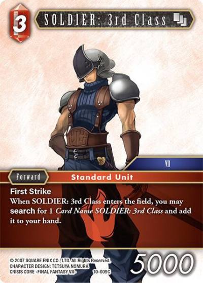 SOLDIER 3rd Class 10-009C Opus X Final Fantasy card