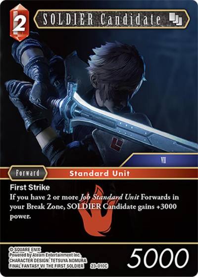 SOLDIER Candidate 23-010C Hidden Trials Final Fantasy card