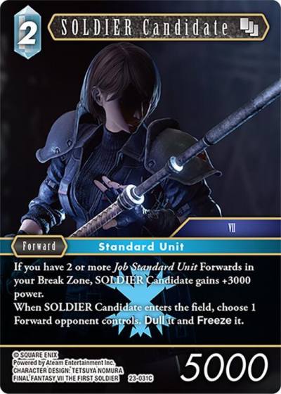 SOLDIER Candidate 23-031C Hidden Trials Final Fantasy card