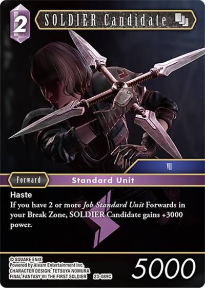 SOLDIER Candidate 23-089C Hidden Trials Final Fantasy card