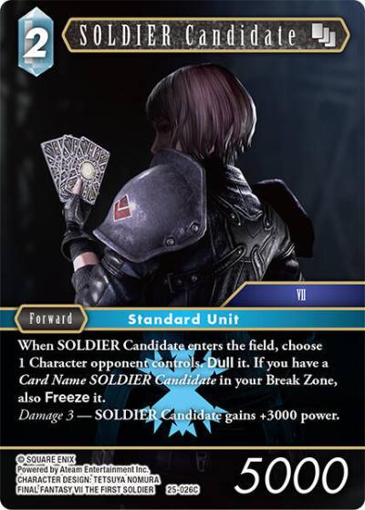 SOLDIER Candidate 25-026C Tears of the Planet Final Fantasy card