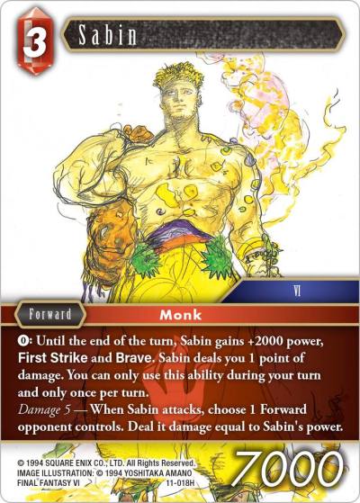 Sabin 11-018H Opus XI Final Fantasy card