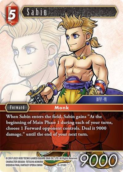 Sabin 15-018C Crystal Dominion Final Fantasy card