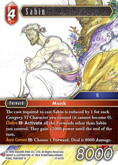 Sabin 17-017H Rebellion's Call Final Fantasy card