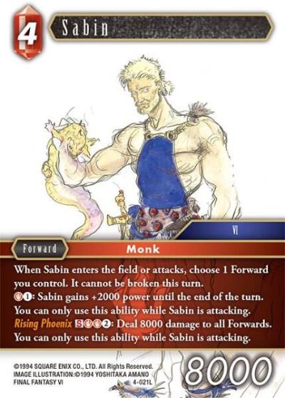 Sabin 4-021L Opus IV Final Fantasy card