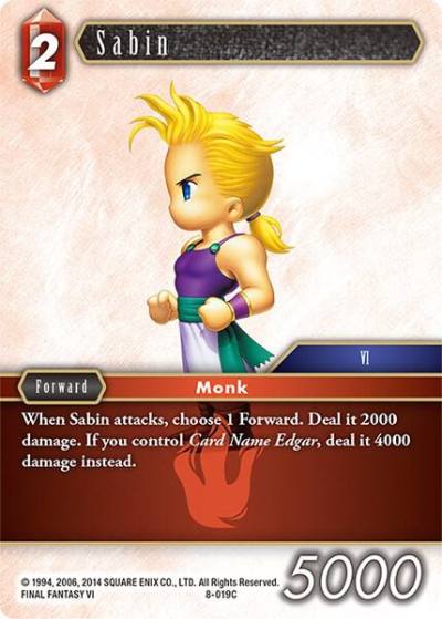 Sabin 8-019C Opus VIII Final Fantasy card