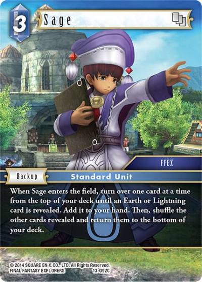 Sage 13-092C Opus XIII: Crystal Radiance Final Fantasy card