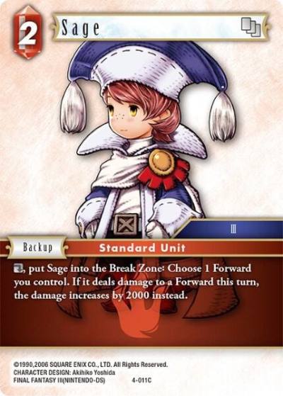 Sage 4-011C Opus IV Final Fantasy card