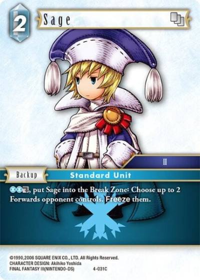 Sage 4-031C Opus IV Final Fantasy card